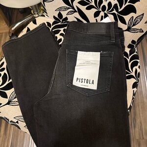 Pistola Women's Black High Rise Jeans